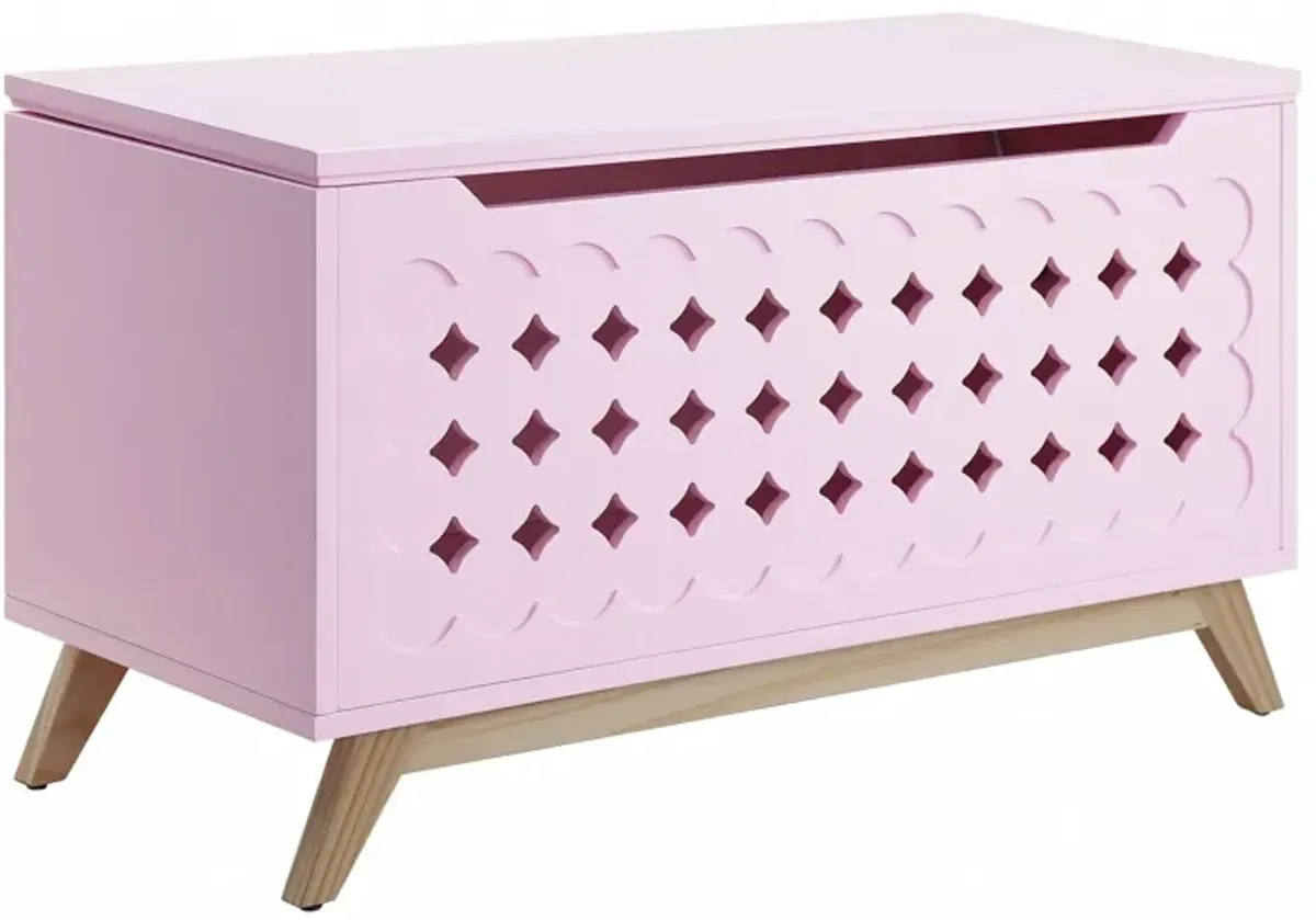 Wood Youth Chest - Pink Natural