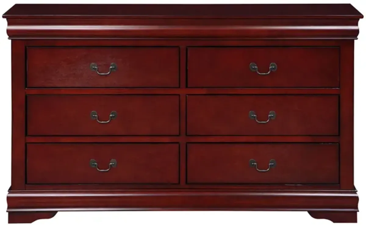 Solid Wood Double Dresser - Brown