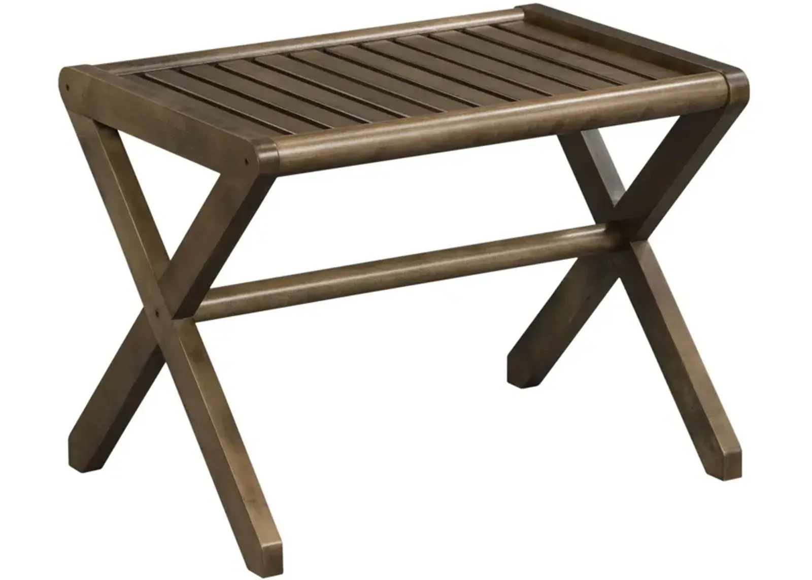 Wooden Stool Bench - Antique Chestnut