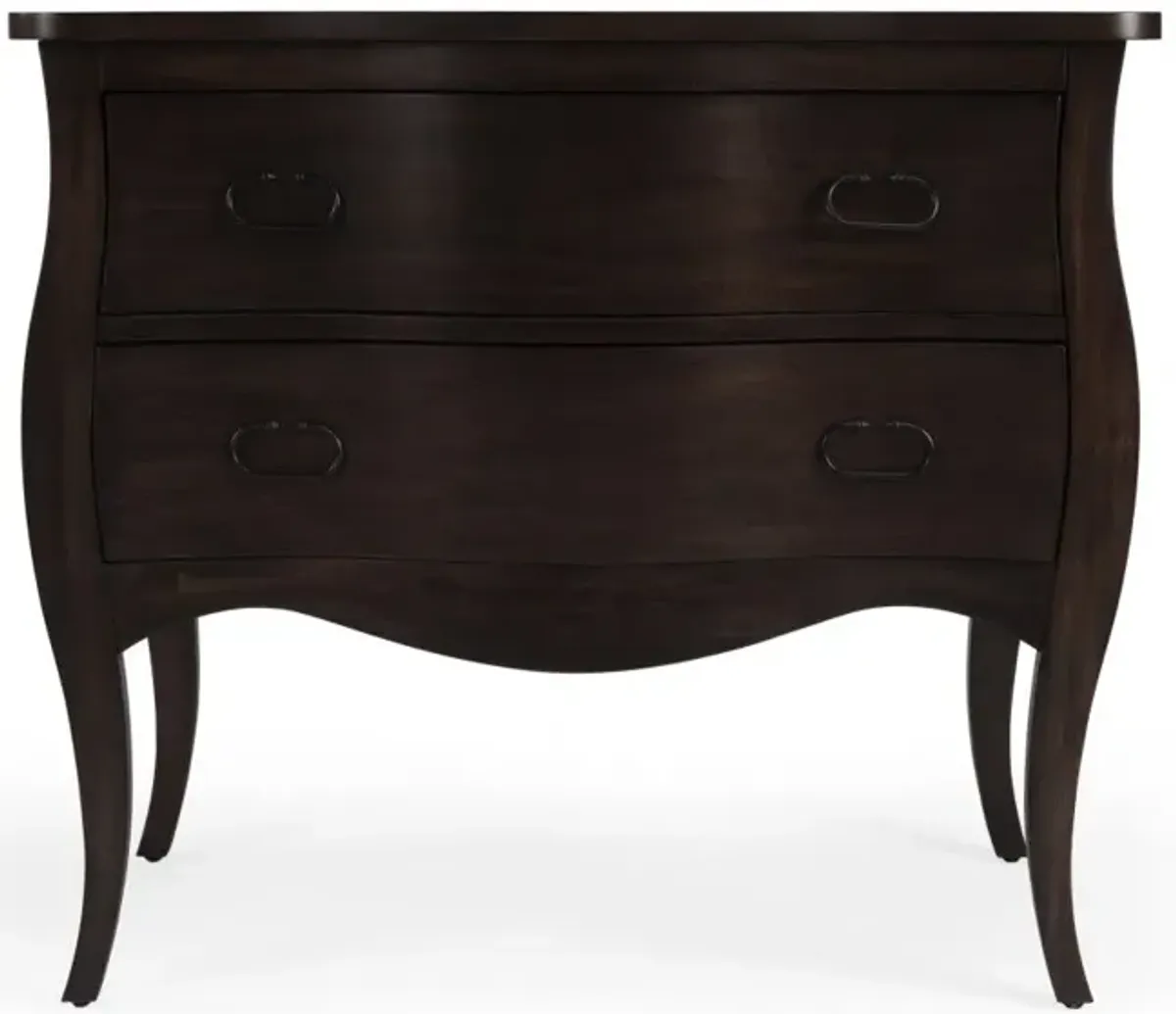 Solid Wood Two Drawer Dresser - Brown