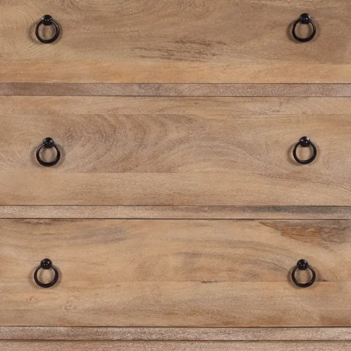 Wood Solid Wood Three Drawer Dresser - Natural