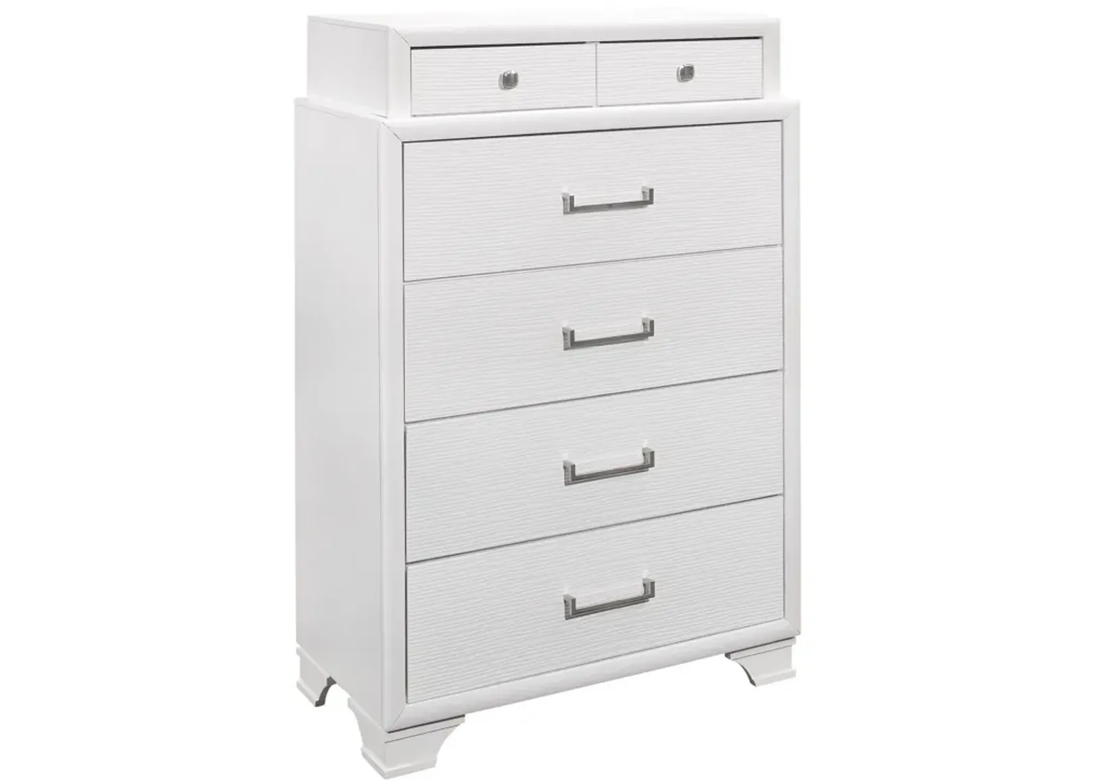 Chest With 6 Drawers - White