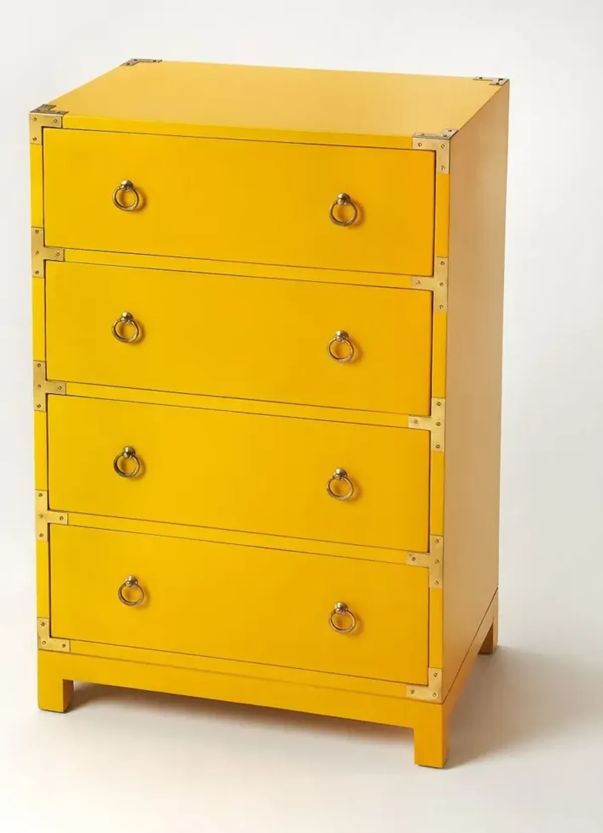 Four Drawer Dresser - Yellow Solid Wood