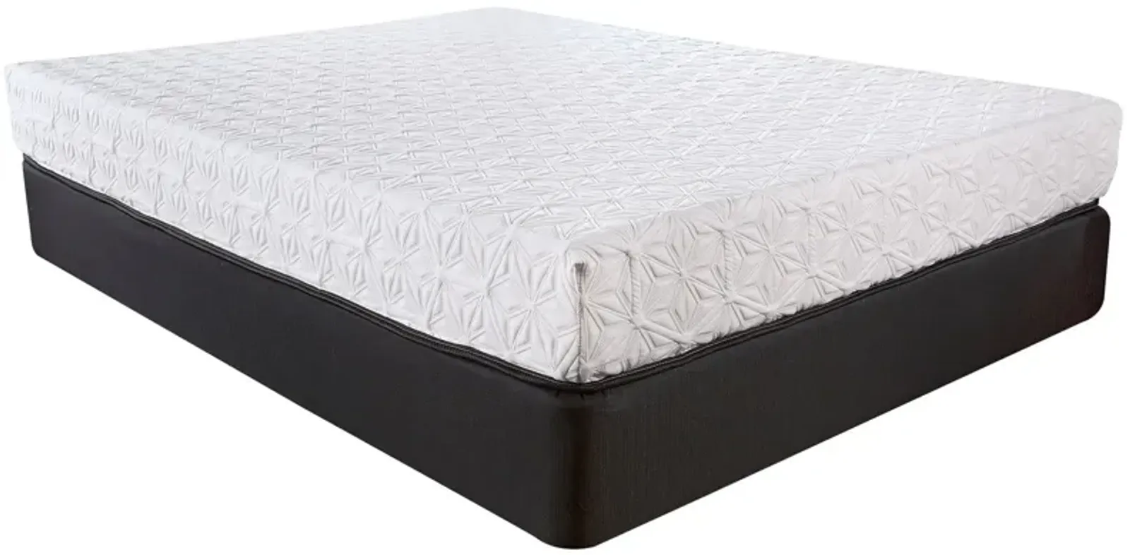 Luxury Plush Gel Infused Memory Foam And Hd Support Foam Smooth Twin Top Mattress - White