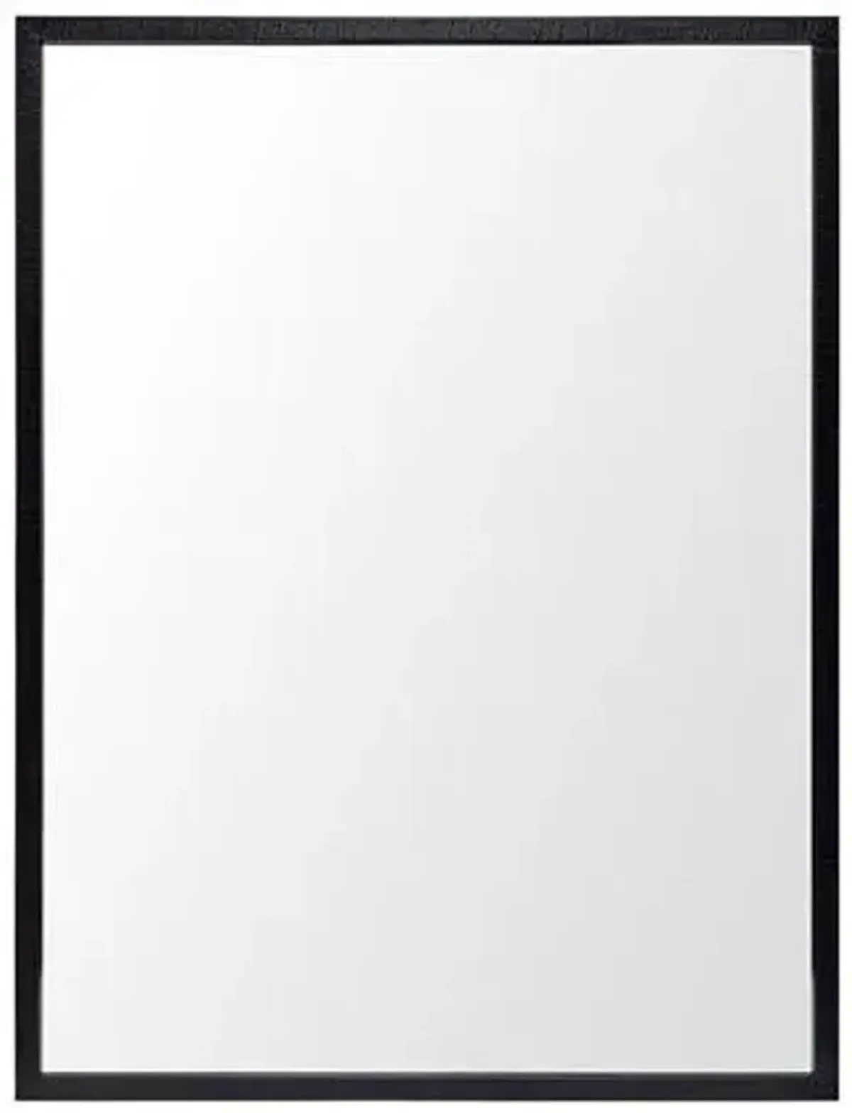 Rectangle Accent Mirror With Oxidized Frame - Black / Gray