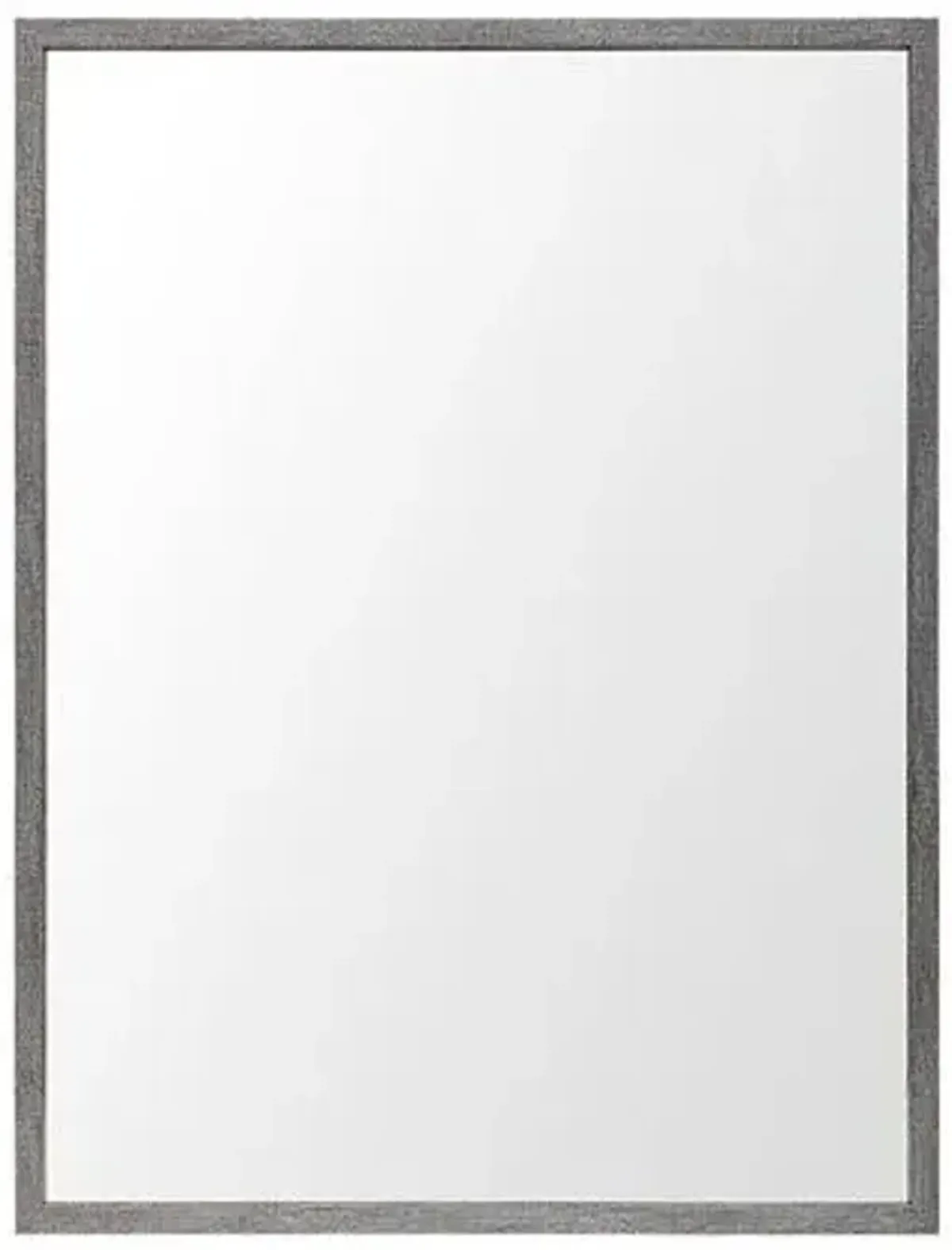 Rectangle Accent Mirror With Driftwood Quality Frame - Gray