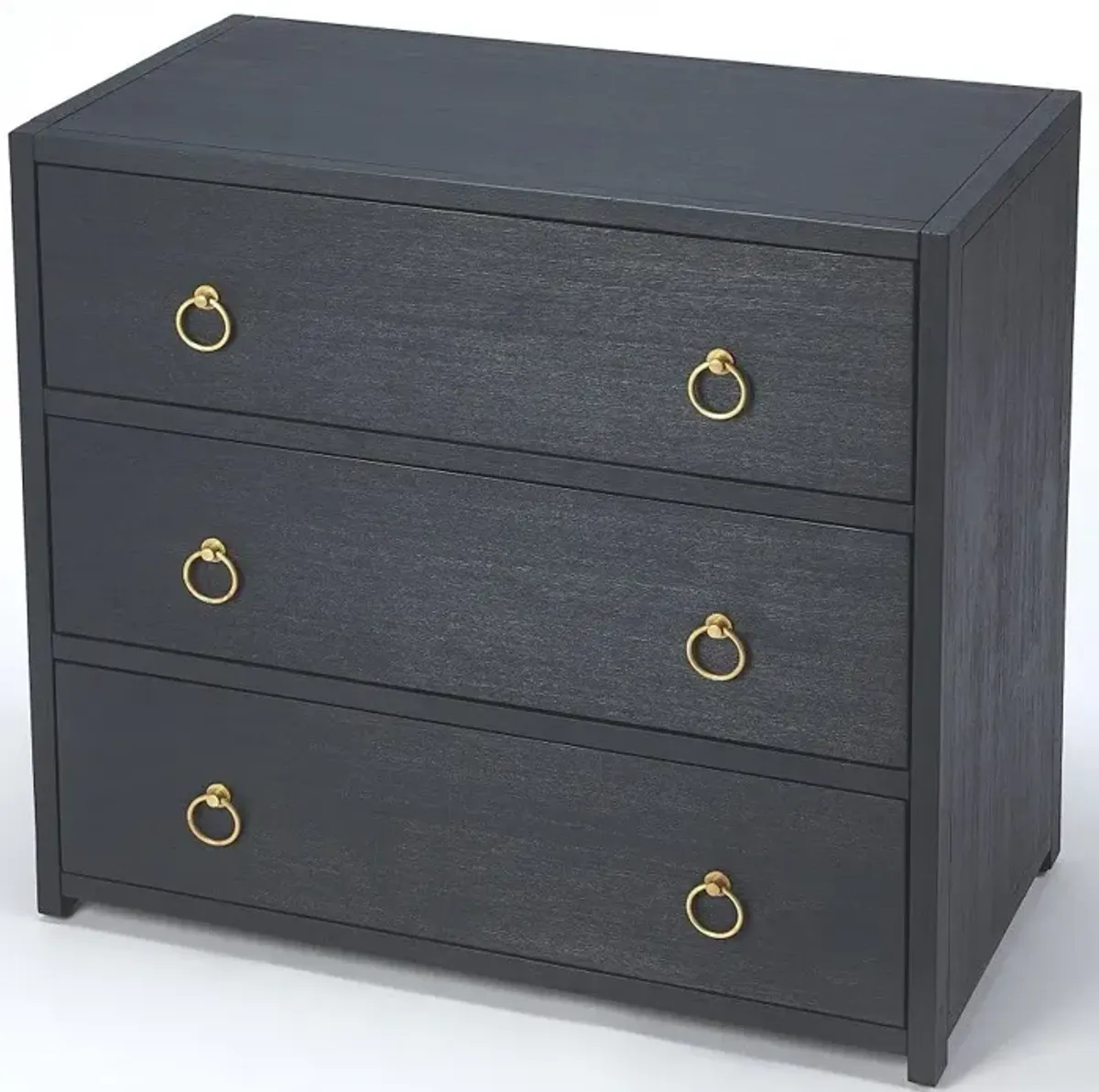 Three Drawer Standard Chest - Navy Blue