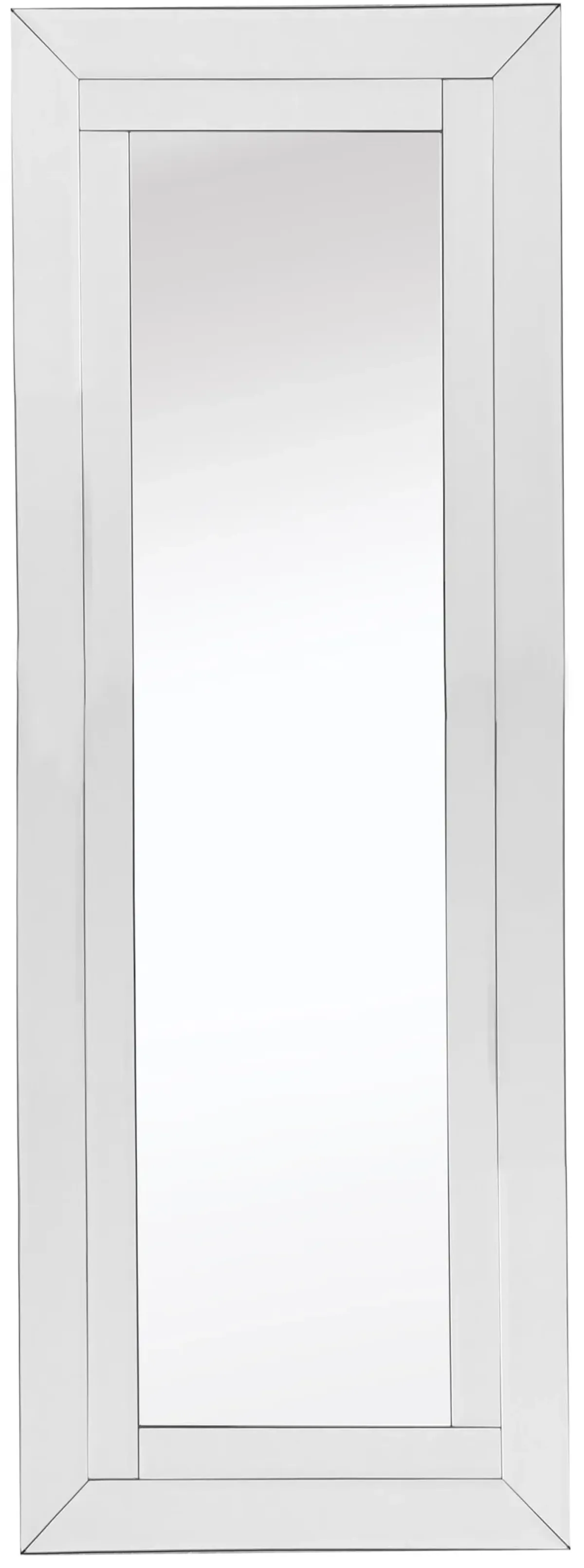 48" Glass Framed Full Length Hanging Mirror - Clear