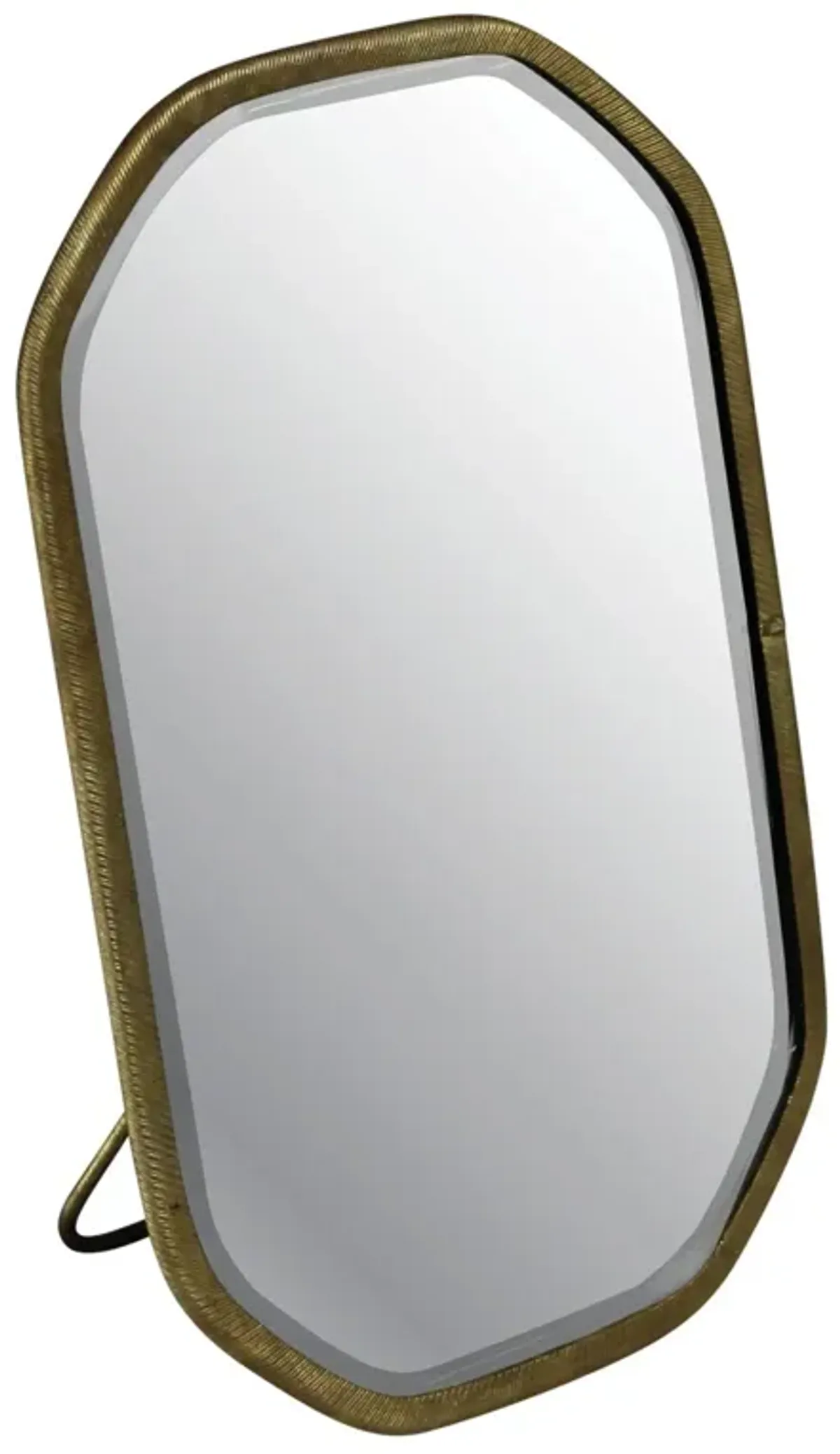 Metal Octagonal Vanity Mirror - Gold