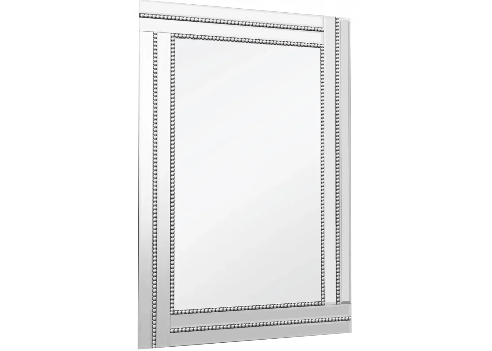 36" Accent Mirror Glass Framed - Silver