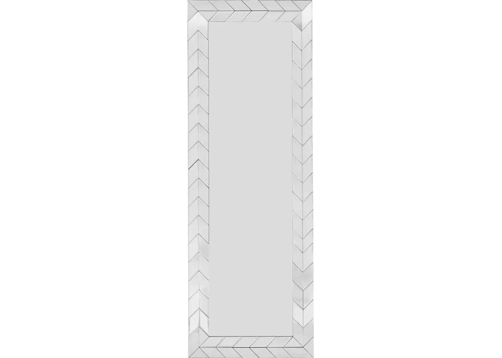 Arrow Full Length Standing Mirror - Silver