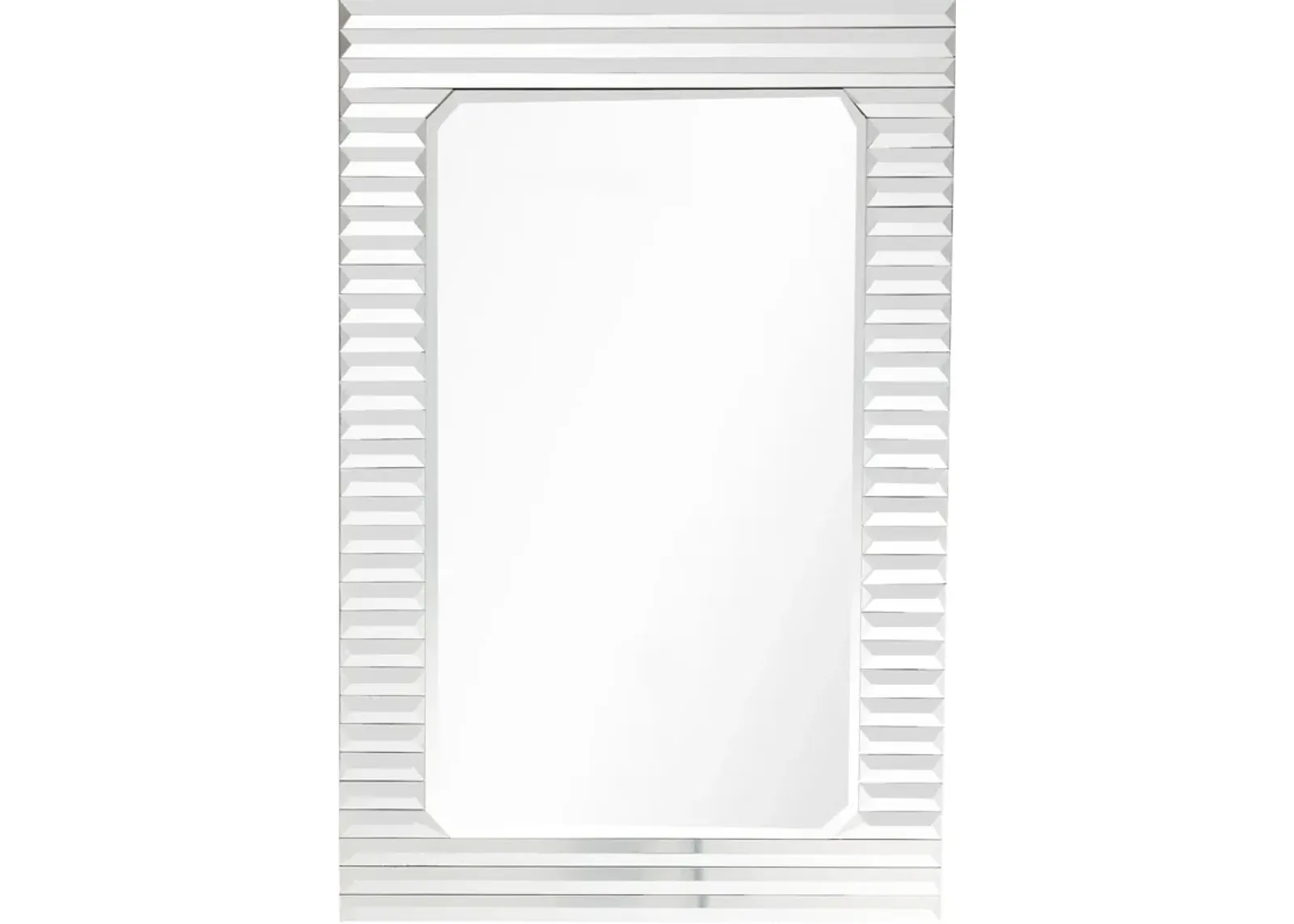 Antiqued Wall Mirror - Silver