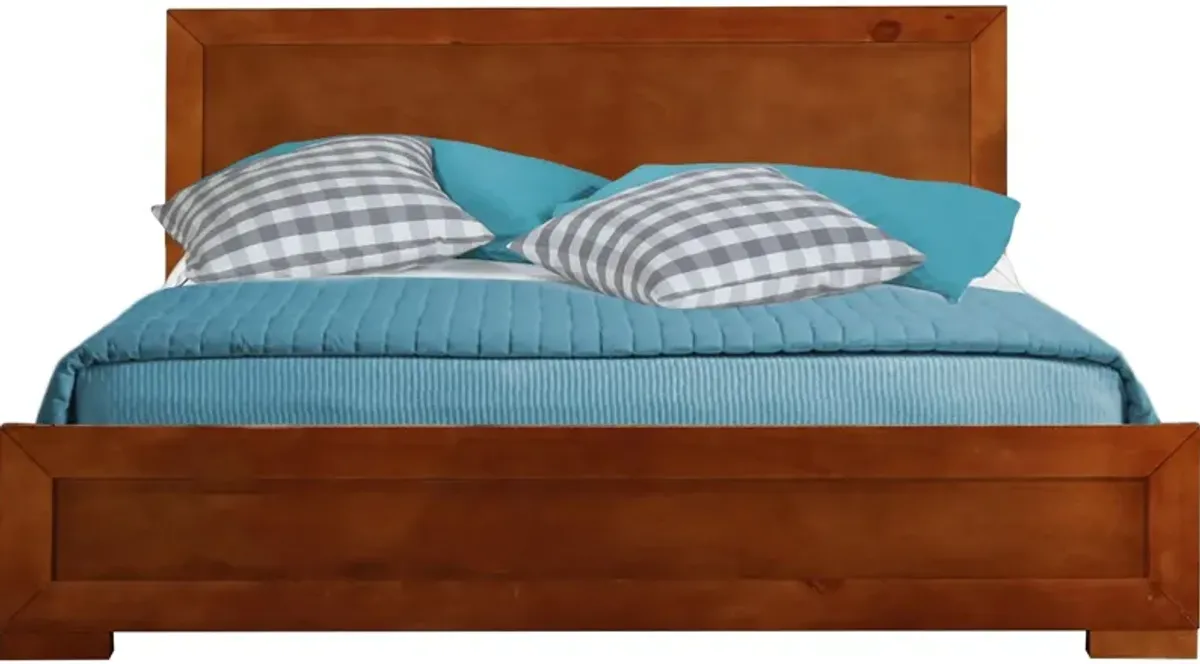 Full Platform Bed - Cherry Wood