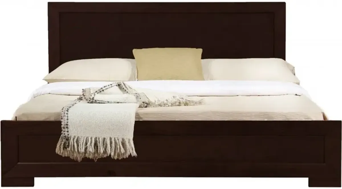 Queen Platform Bed Wood - Espresso