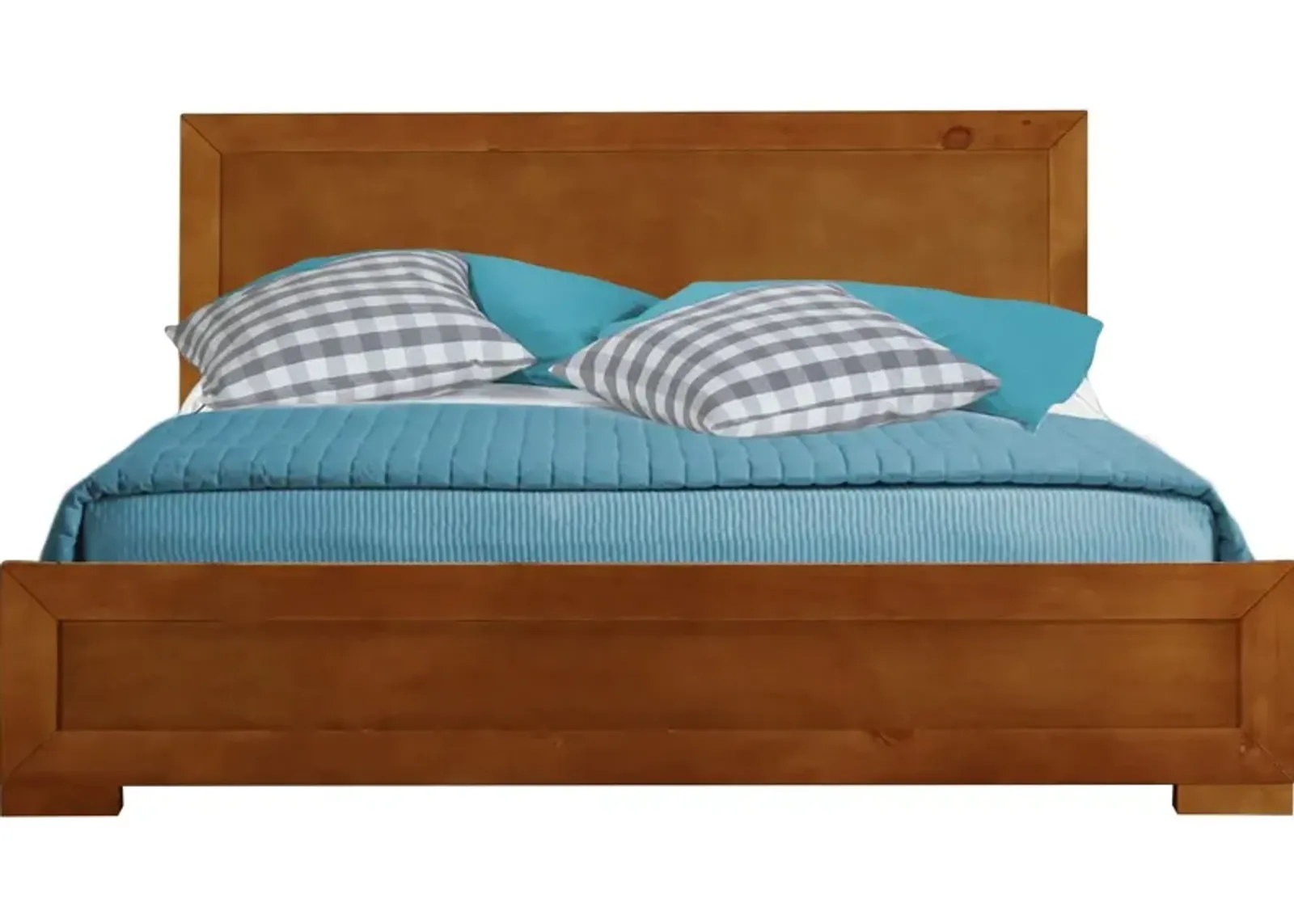 Full Platform Bed - Oak