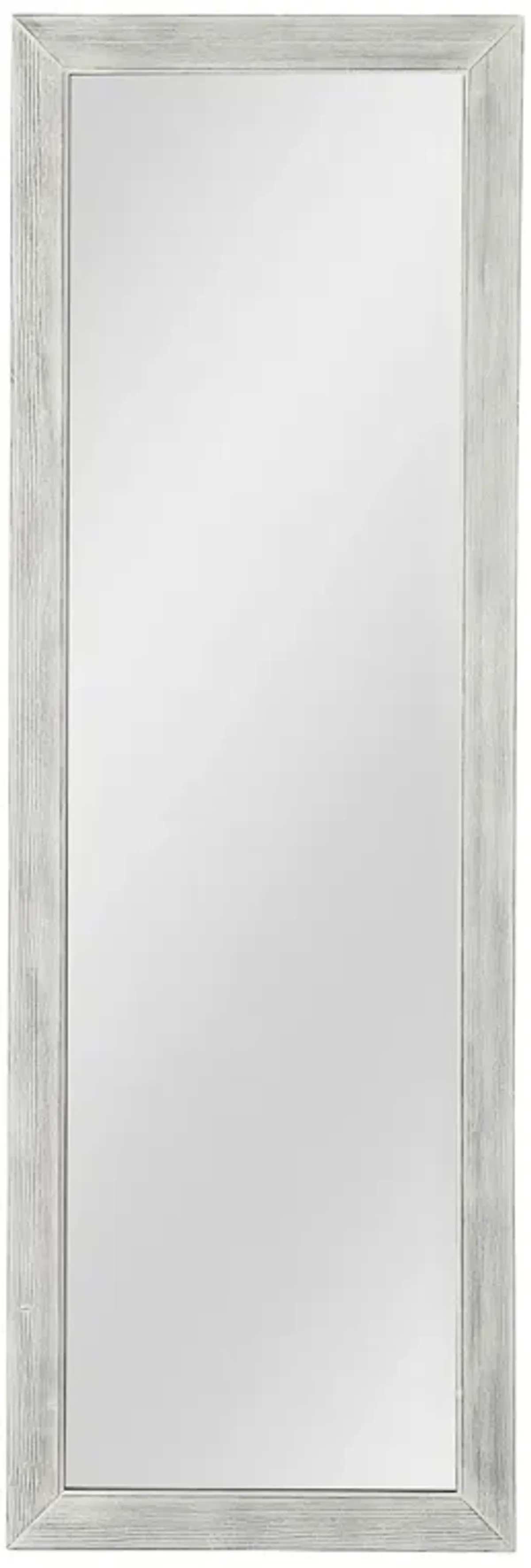Wooden Mirror - Brushed White