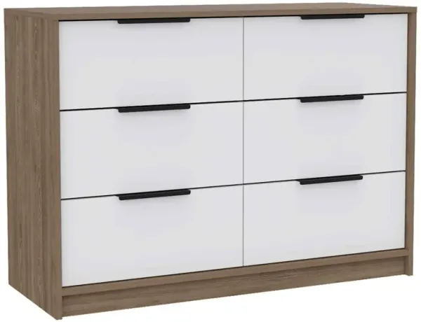 Modern Rustic Dresser - White / Natural