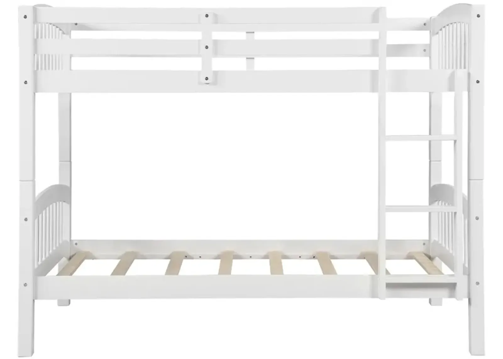 Twin Over Twin Bunk Bed - White