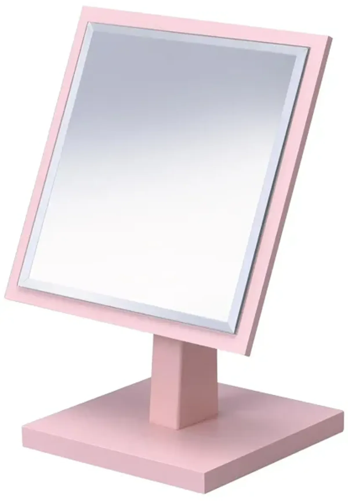 Rectangle Makeup Shaving Tabletop Mirror - Pink