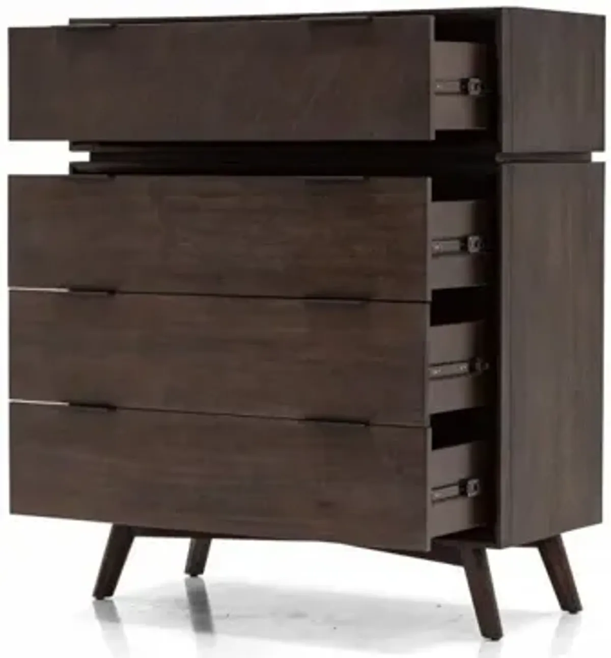 Four Drawer Dresser - Dark Brown