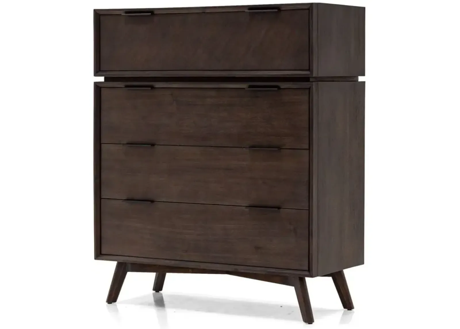 Four Drawer Dresser - Dark Brown