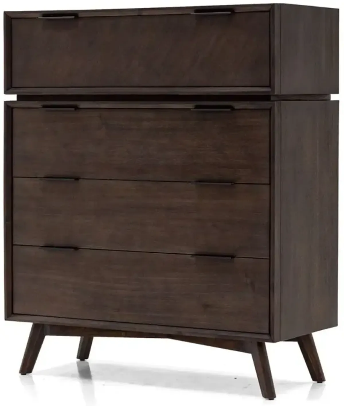 Four Drawer Dresser - Dark Brown