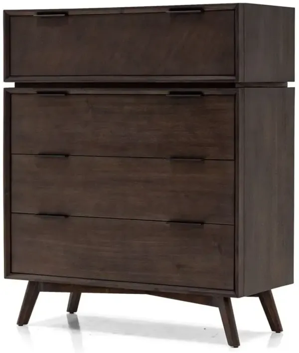 Four Drawer Dresser - Dark Brown