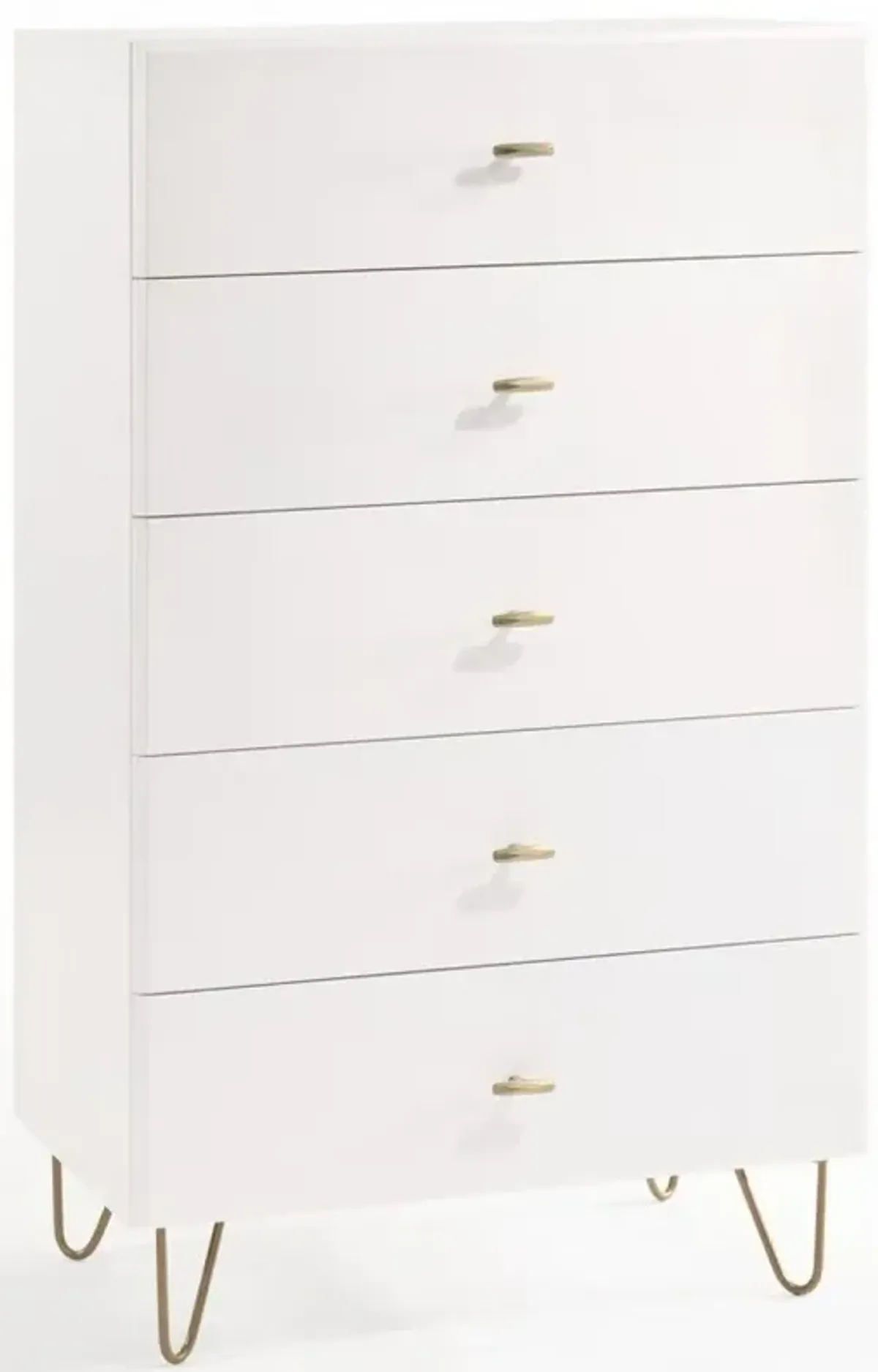 Five Drawer Chest / Accent Chest - White