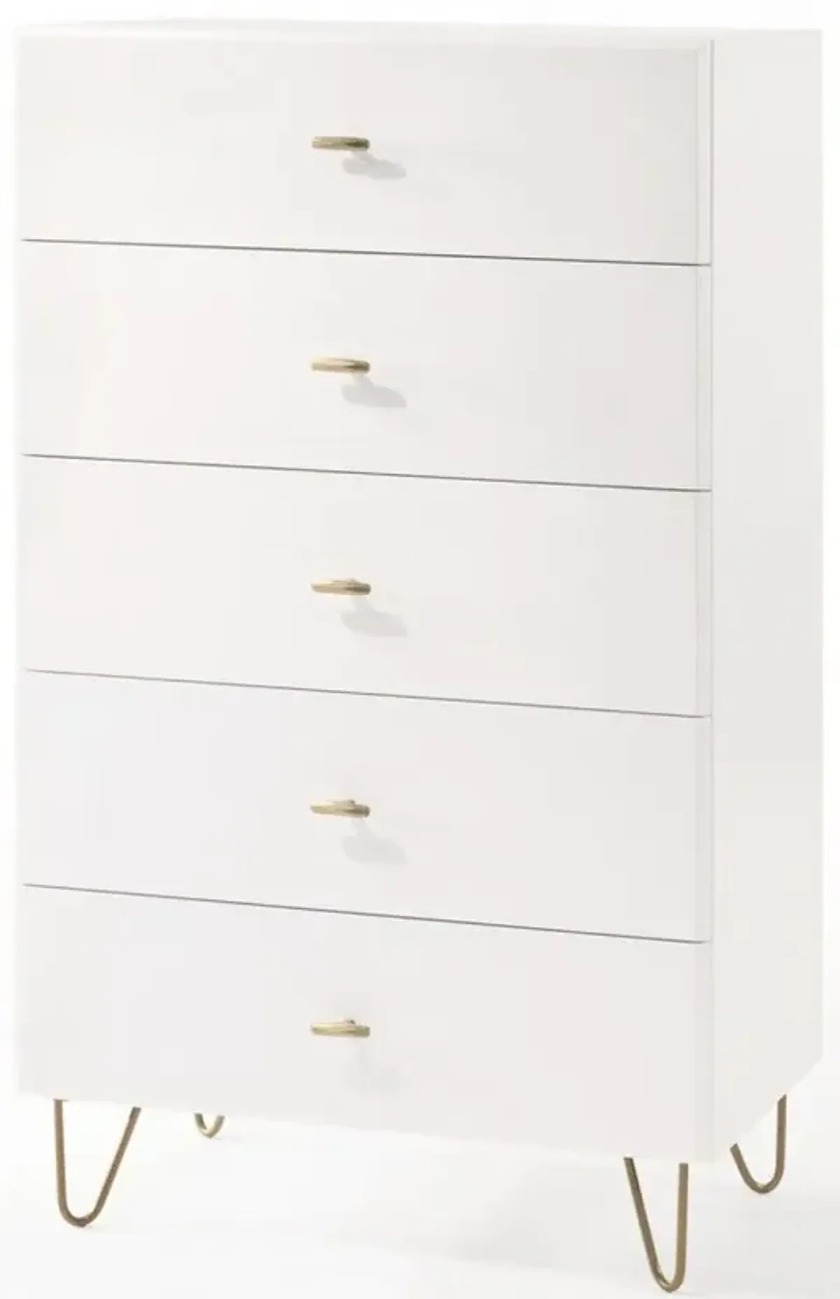 Five Drawer Chest / Accent Chest - White