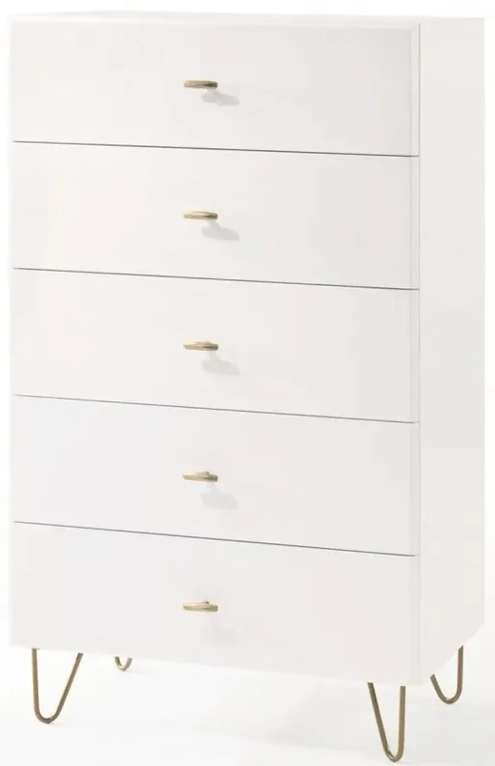 Five Drawer Chest / Accent Chest - White