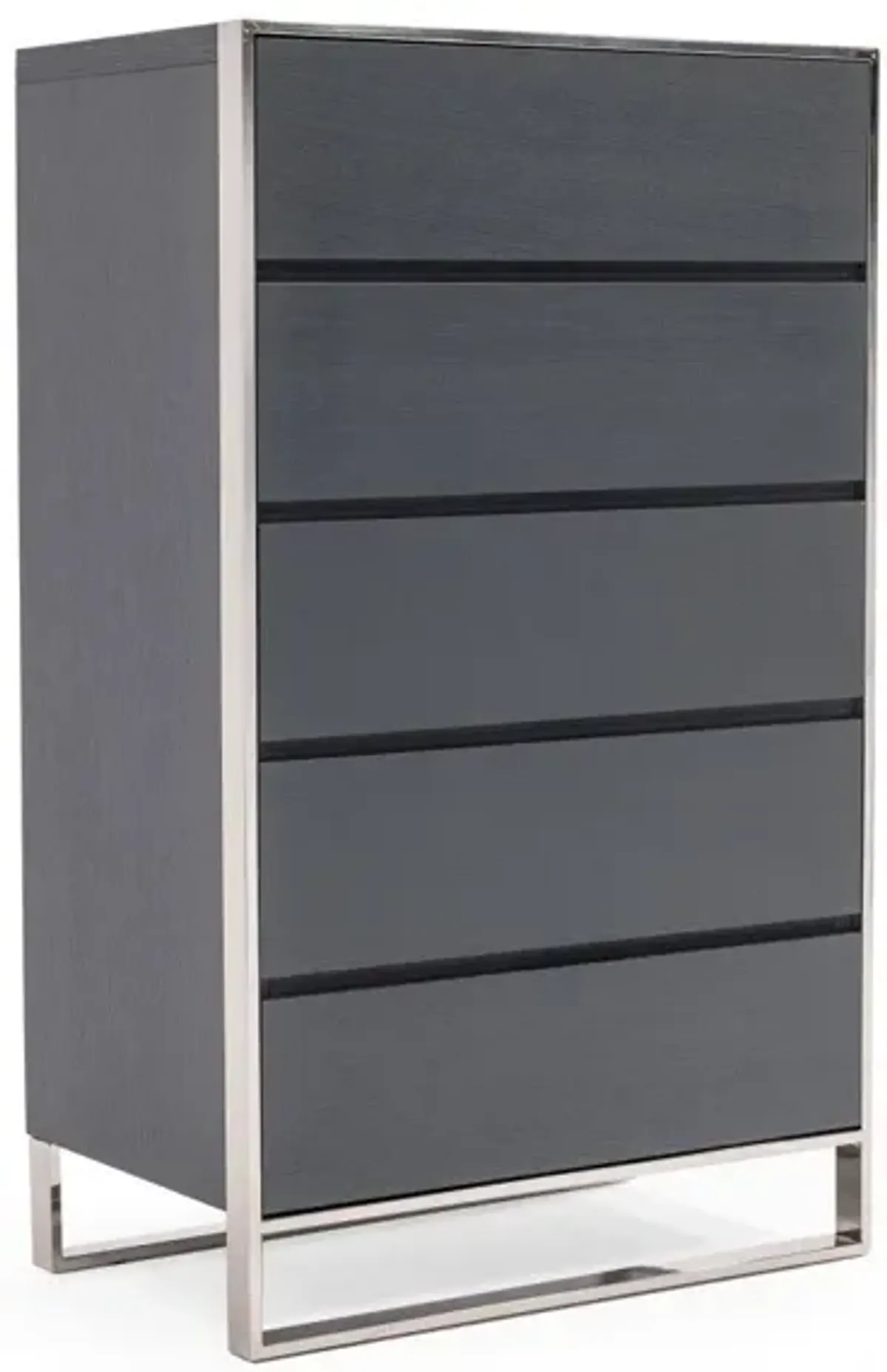 Five Drawer Chest - Gray