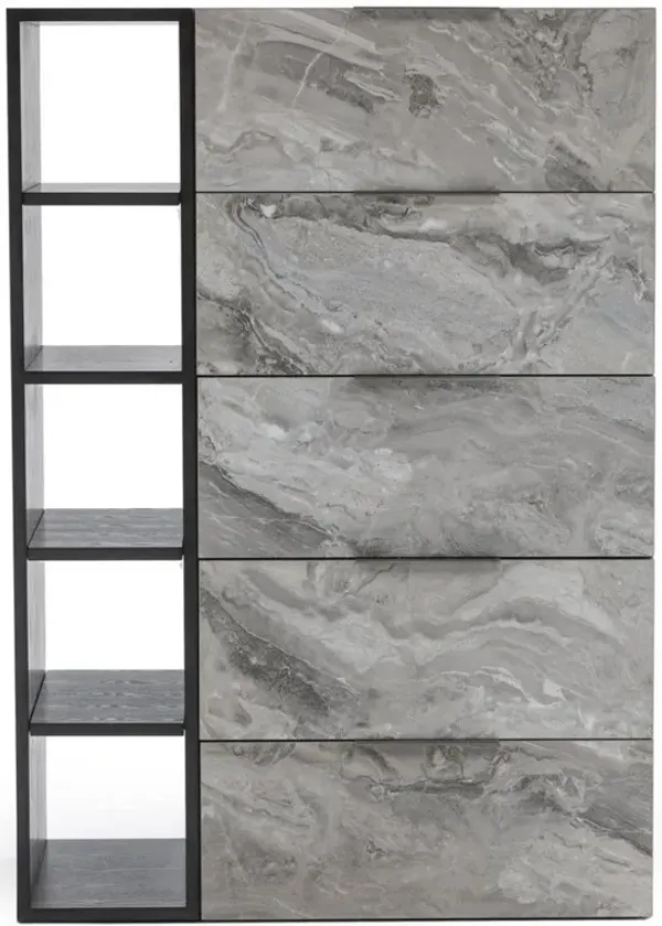 Five Drawer Chest / Accent Chest - Gray