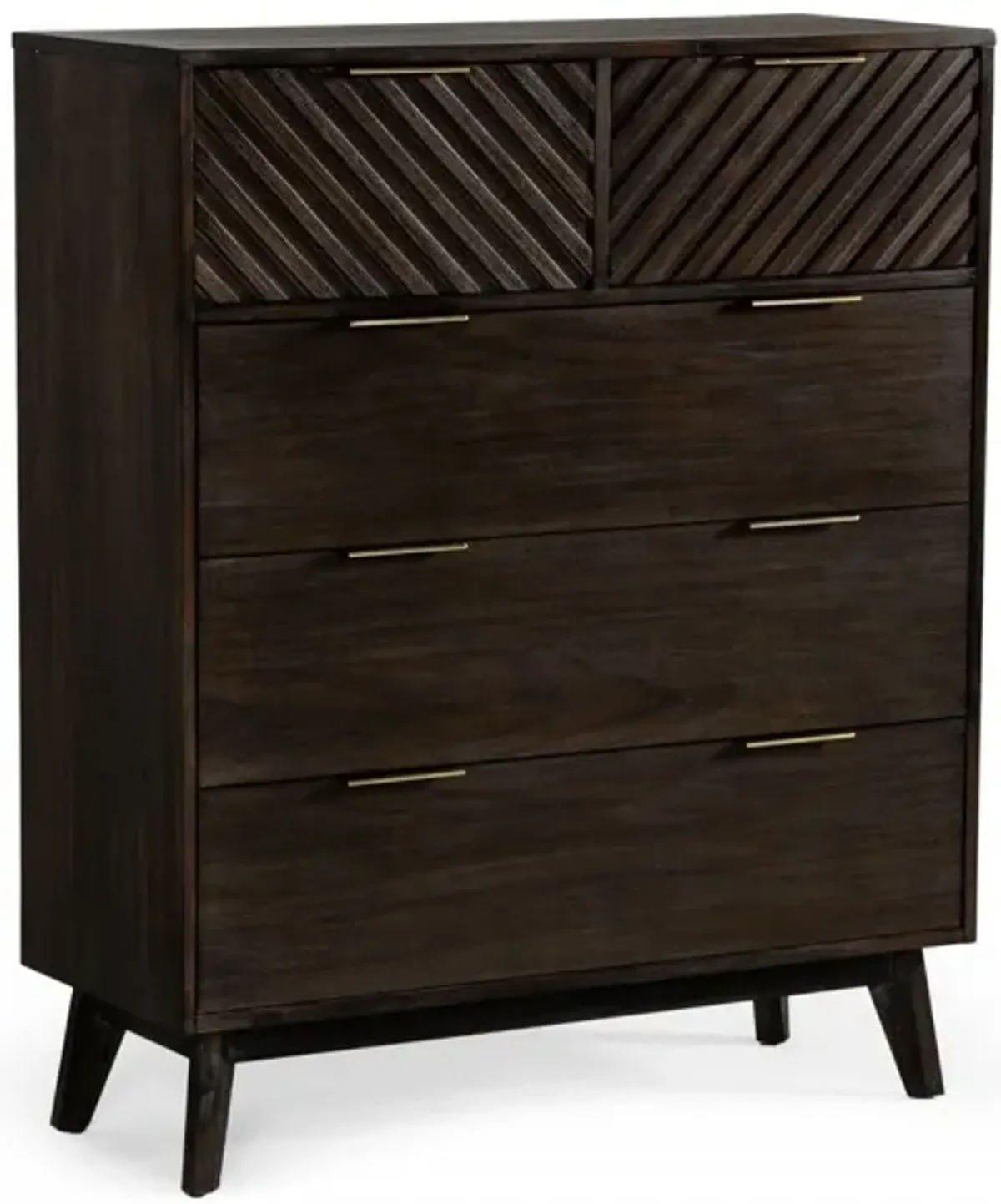 Five Drawer Dresser - Dark