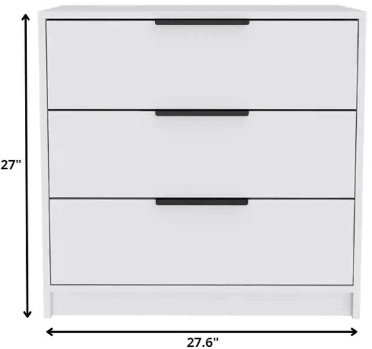 Dresser 3 Drawer - White