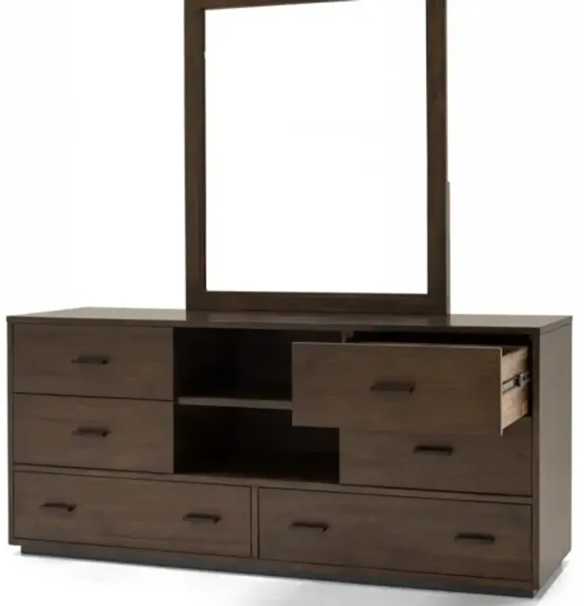 Six Drawer Double Dresser - Walnut