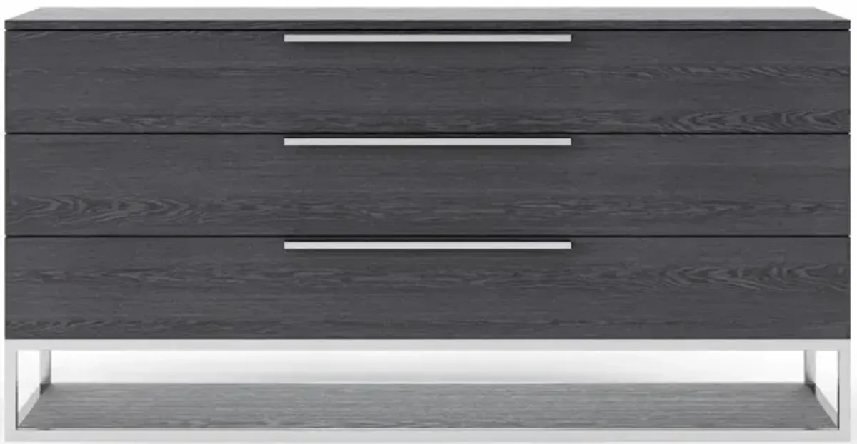 Three Drawer Dresser - Gray