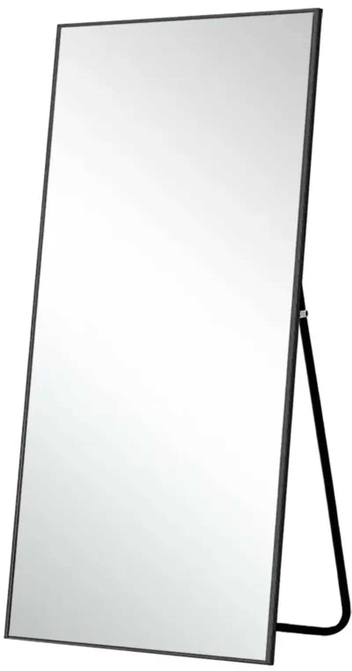 71" Metal Framed Leaning Or Hanging Full Length Mirror - Black