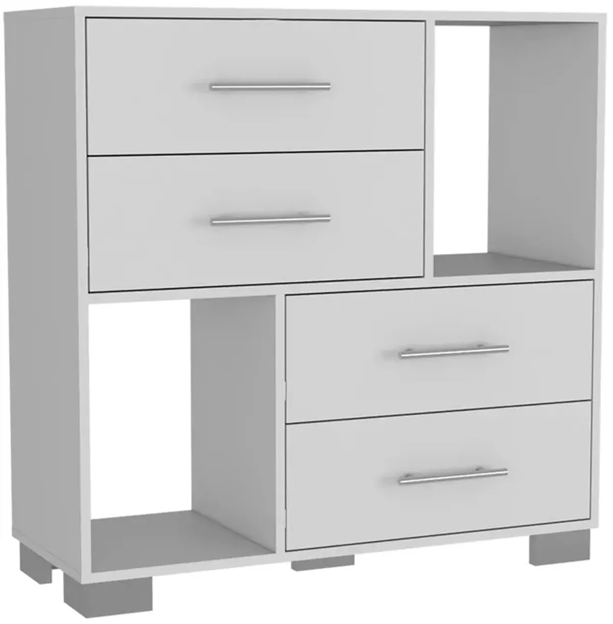 Four Drawer Dresser - White