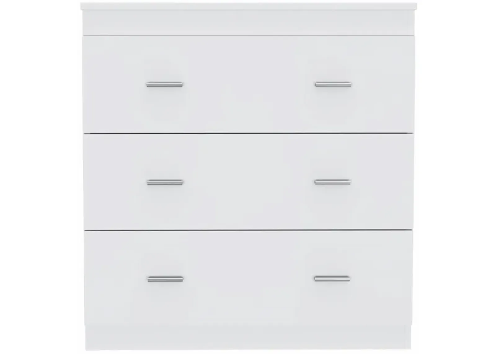 Six Drawer Wooden Dresser - White