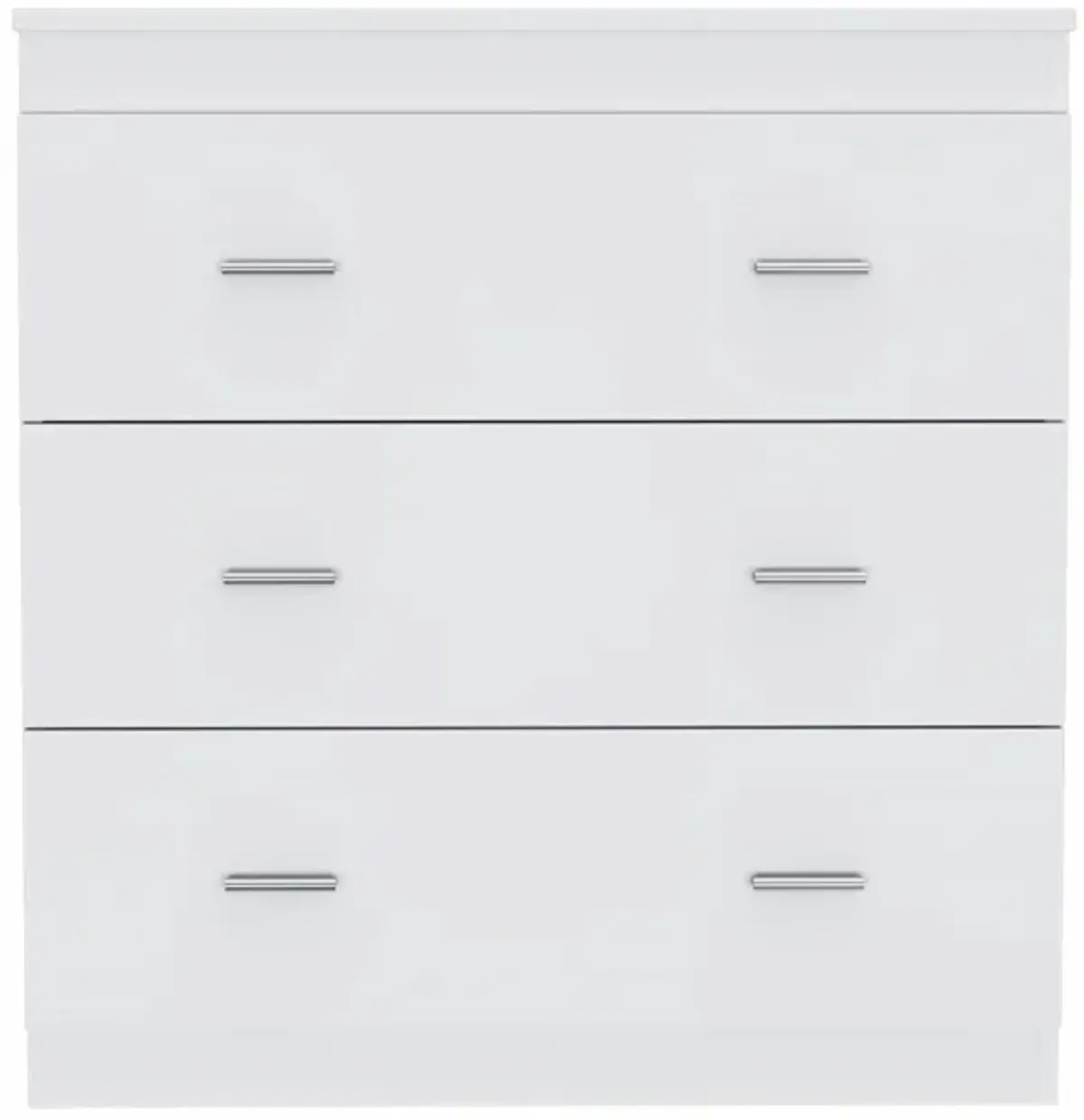 Six Drawer Wooden Dresser - White