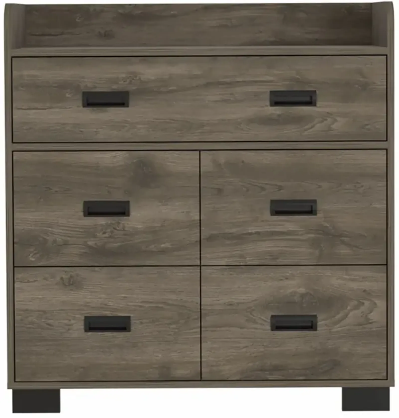 Five Drawer Dresser - Dark Brown