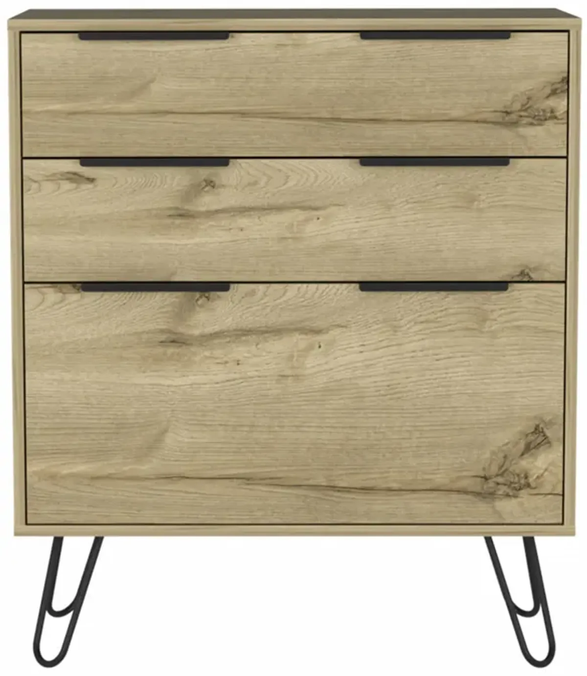 Three Drawer Dresser - Light Oak