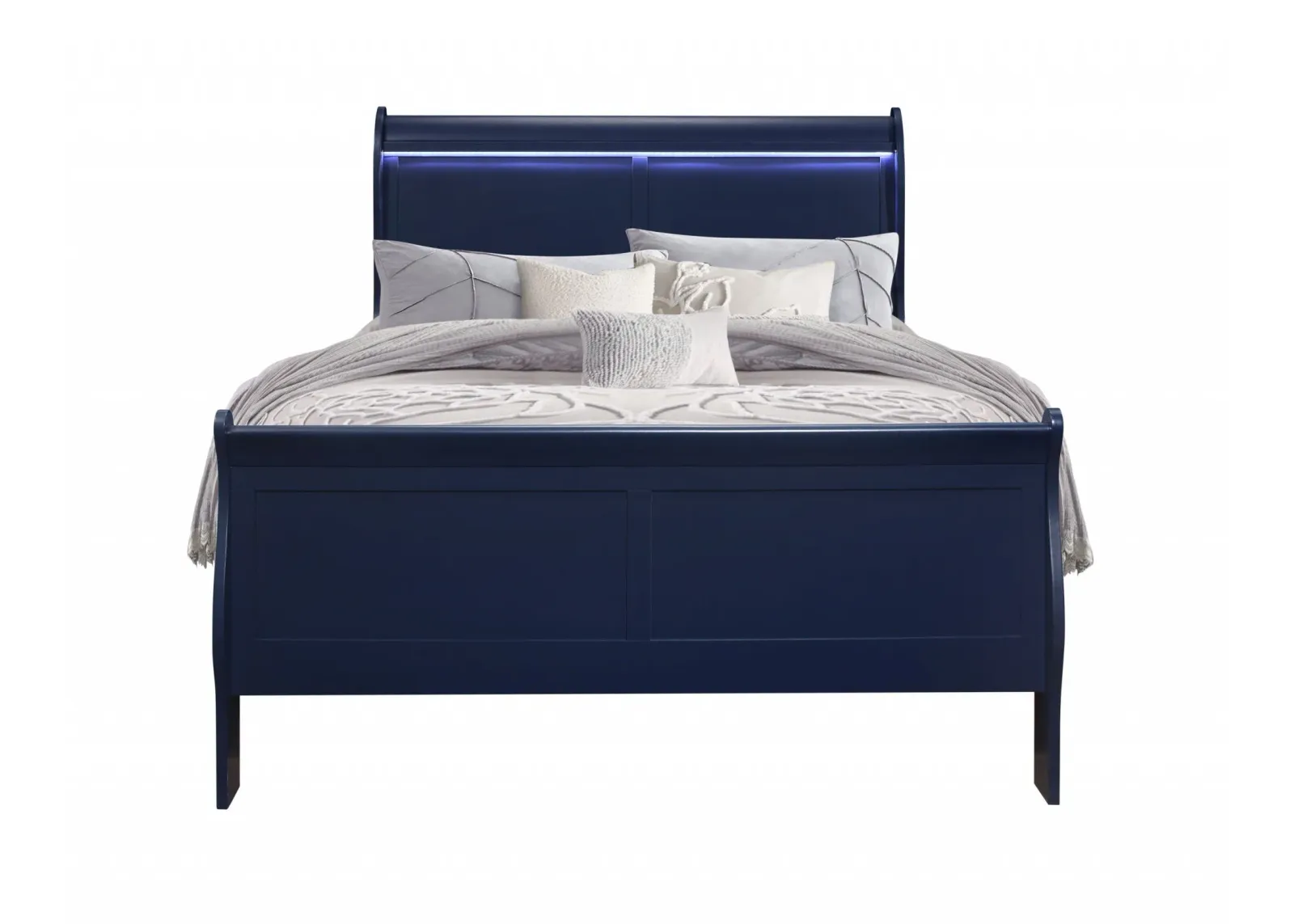 Standard Upholstered Bed - Solid Wood