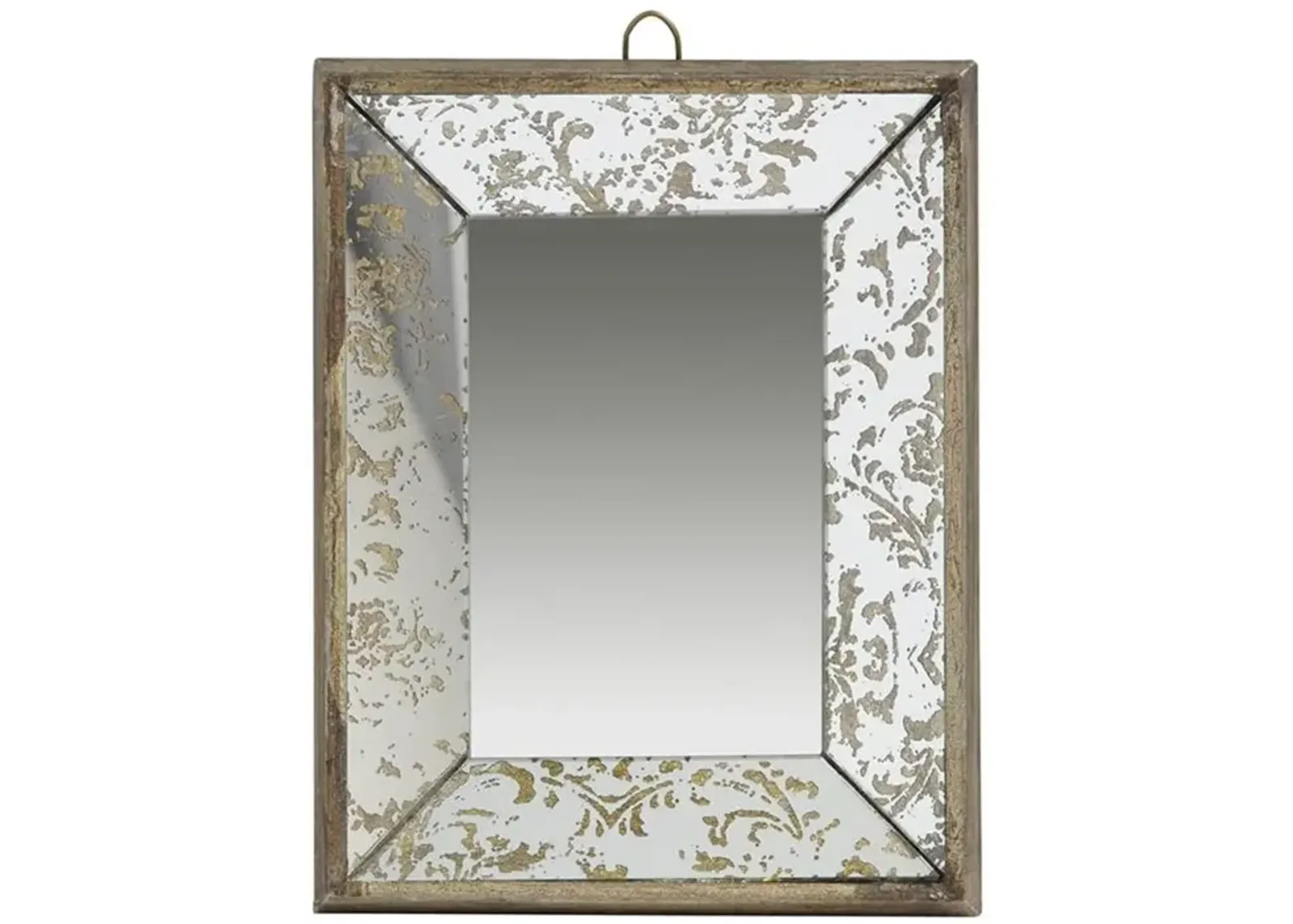 12" Metal Framed Accent Mirror - Silver