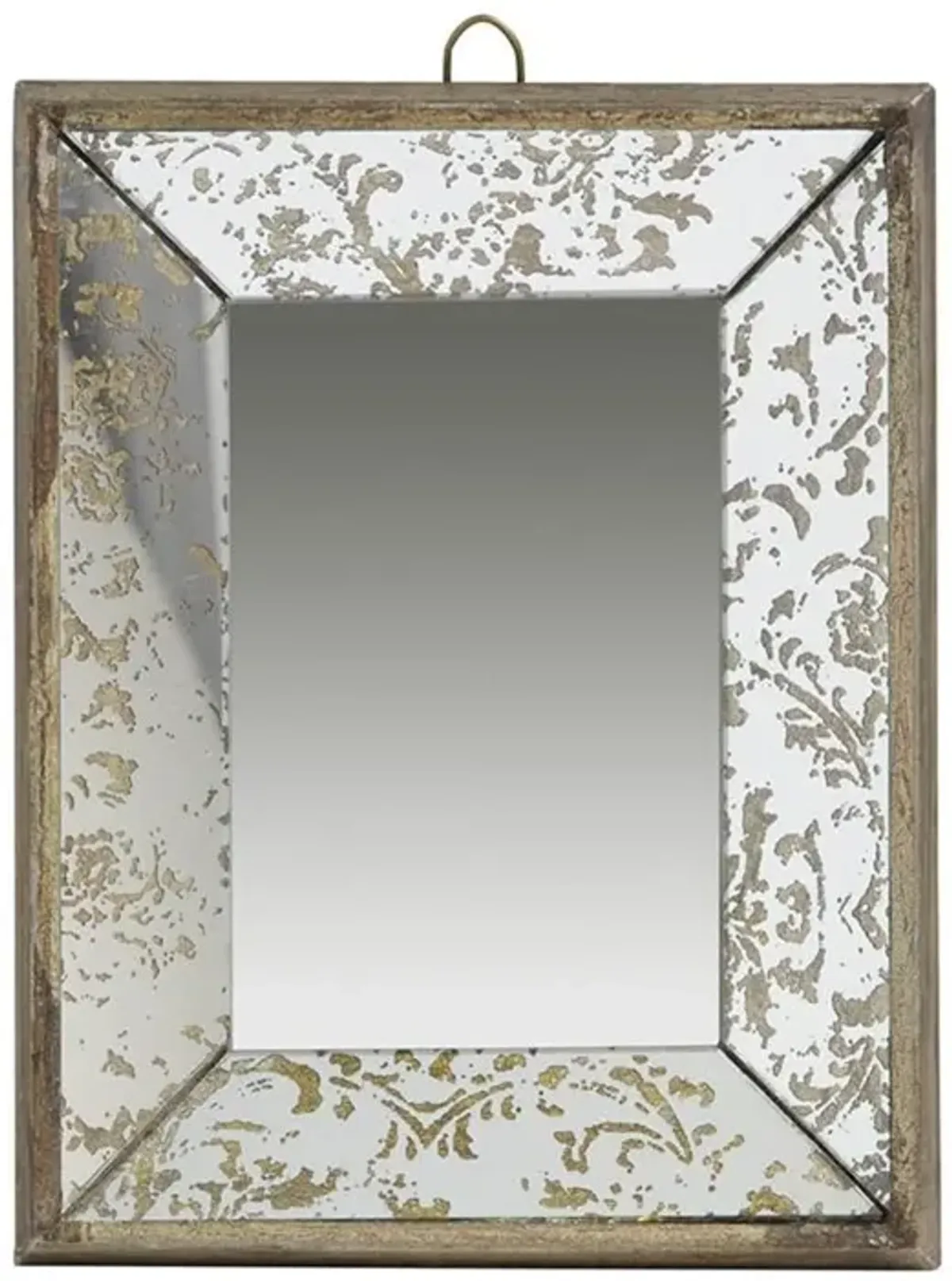 12" Metal Framed Accent Mirror - Silver