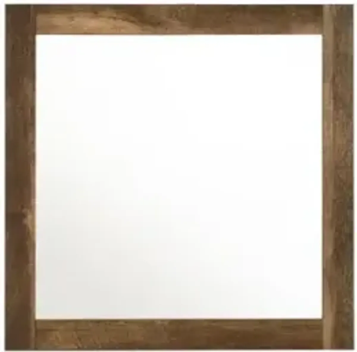 35" Square Dresser Mirror - Silver