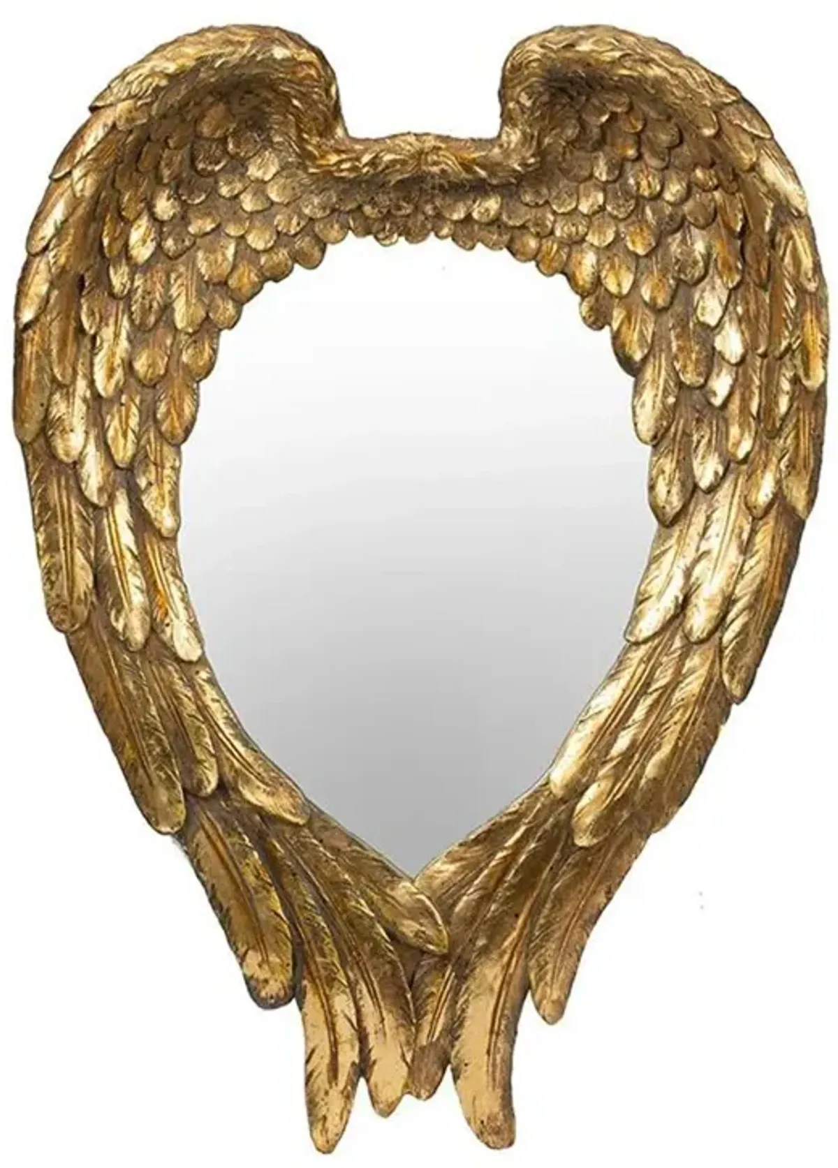 22" Heart Framed Accent Mirror - Gold