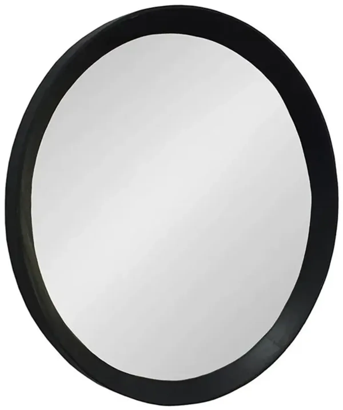 20" Round Framed Accent Mirror - Black