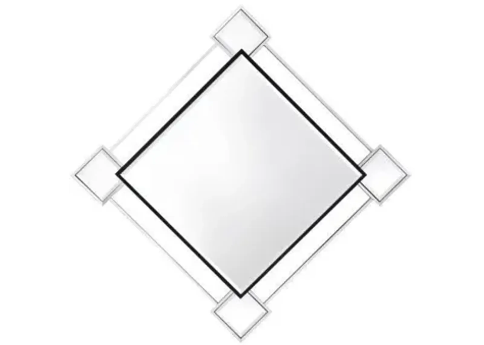 45" Accent Mirror - Mirrored / Chrome