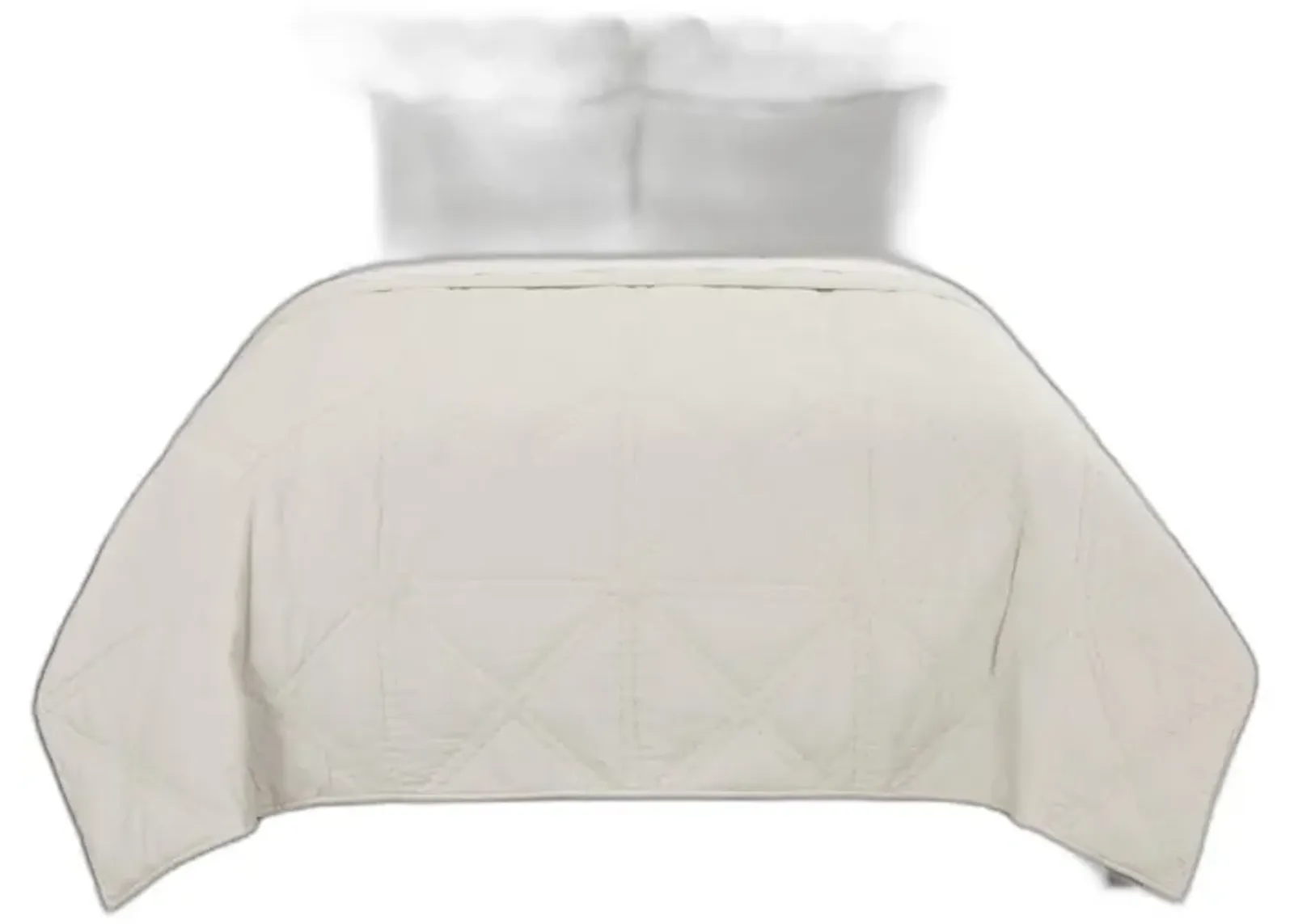 Twin Extra Long Cotton 300 Thread Count Machine Washable Down Alternative Comforter - Natural